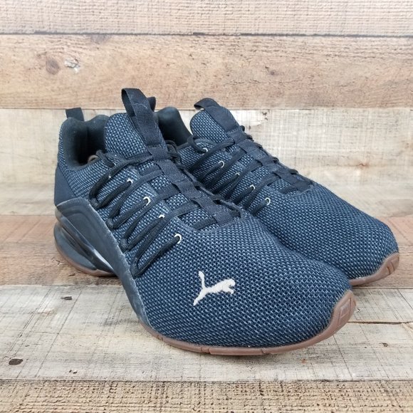 Puma | Shoes | Puma Axelion Sleek Men Sz 2 Black Training Running Athletic  Sneakers Low | Poshmark